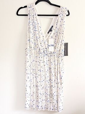 NWT French Connection Celeste Sequin Faux Wrap Cocktail Dress 2